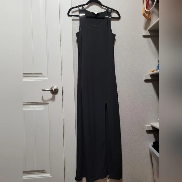 michael kors evening dresses Ruched Long Sleeve Gown main image 1